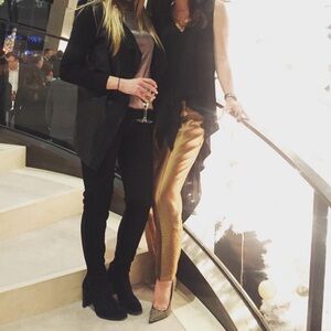 Stylish Gold Women's Pants